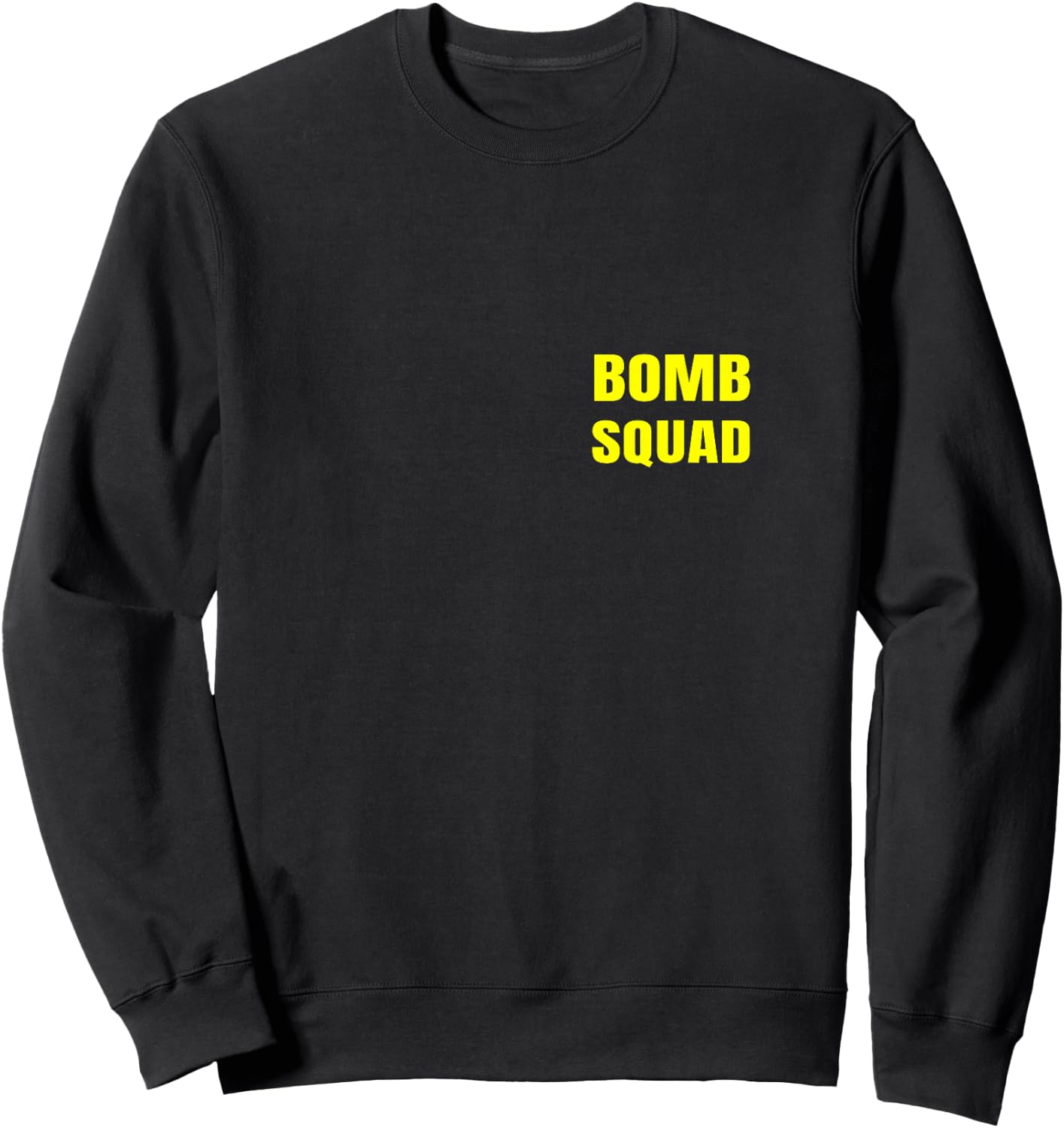 Bomb Squad Front And Back Dual Side Print Police Uniform Sweatshirt - Sweatshirt | Black