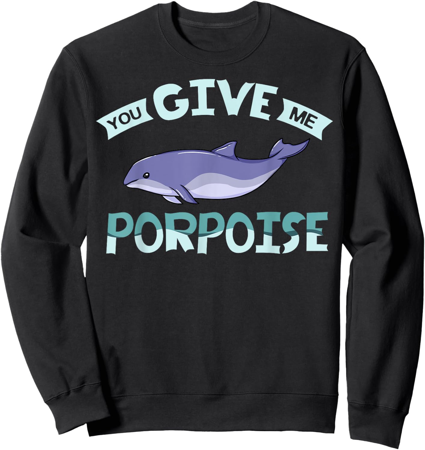 Vaquita Porpoise Dolphin Marine Biologist Sweatshirt - Sweatshirt | Black