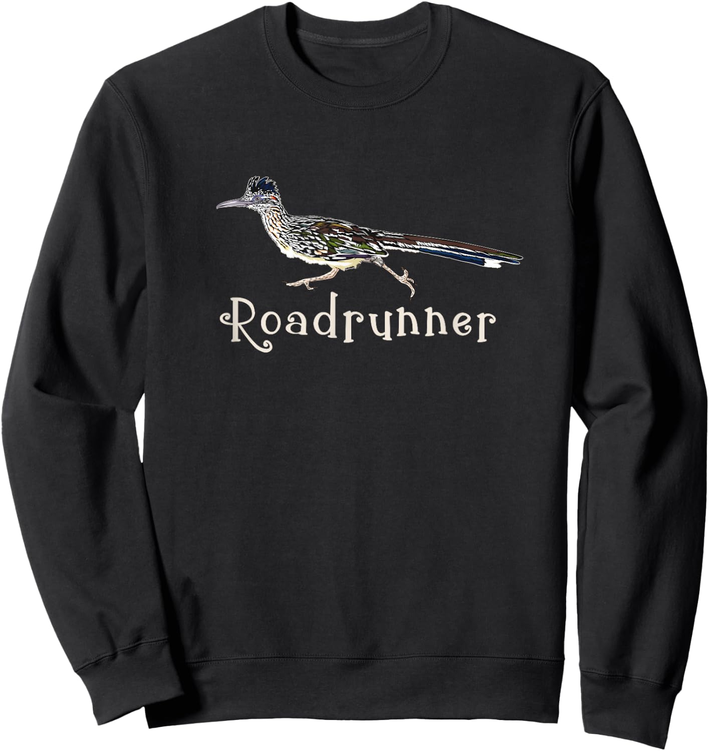 Roadrunner cool bird gift design Sweatshirt - Sweatshirt | Black