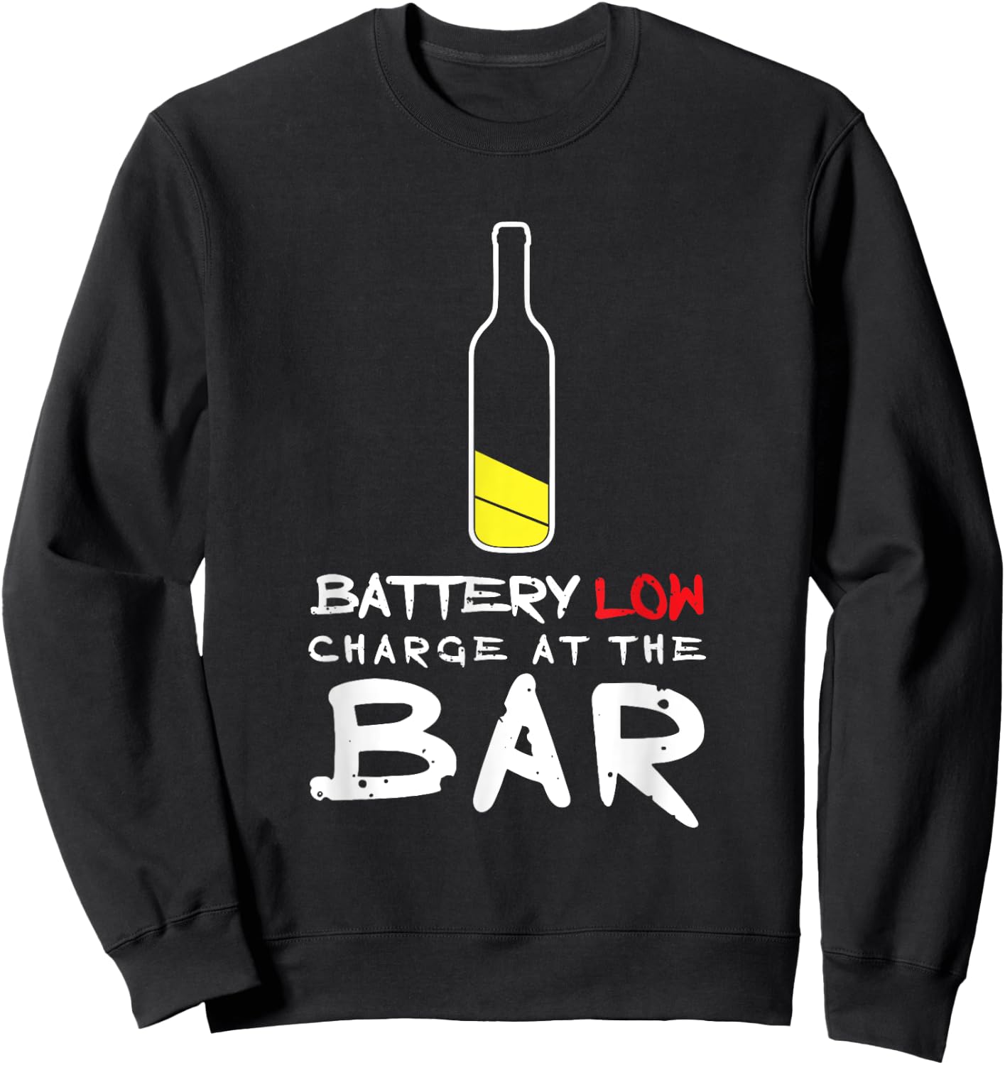 Funny Beer Drinking Charge at the Bar Alcohol Shirt Sweatshirt - Sweatshirt | Black