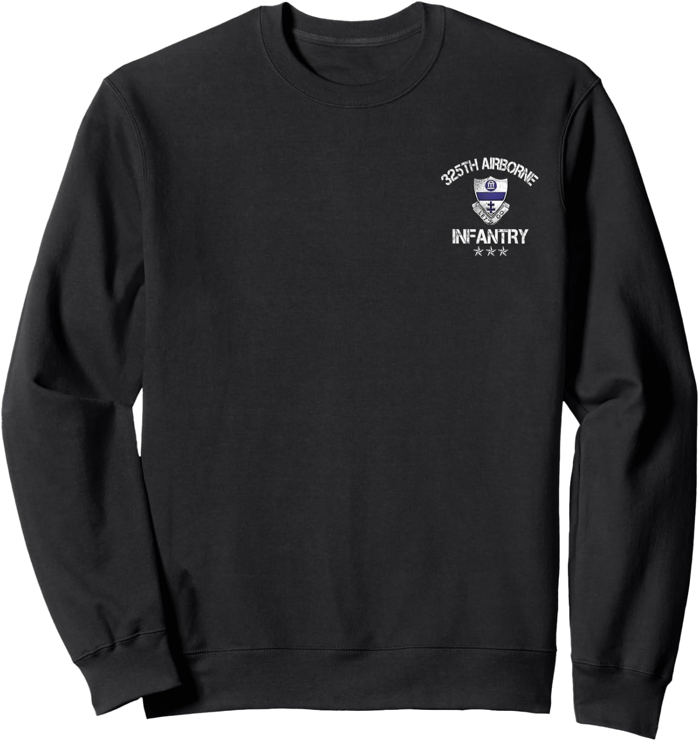 325th Airborne Infantry Regiment Veteran 4th Of July Sweatshirt - Sweatshirt | Black