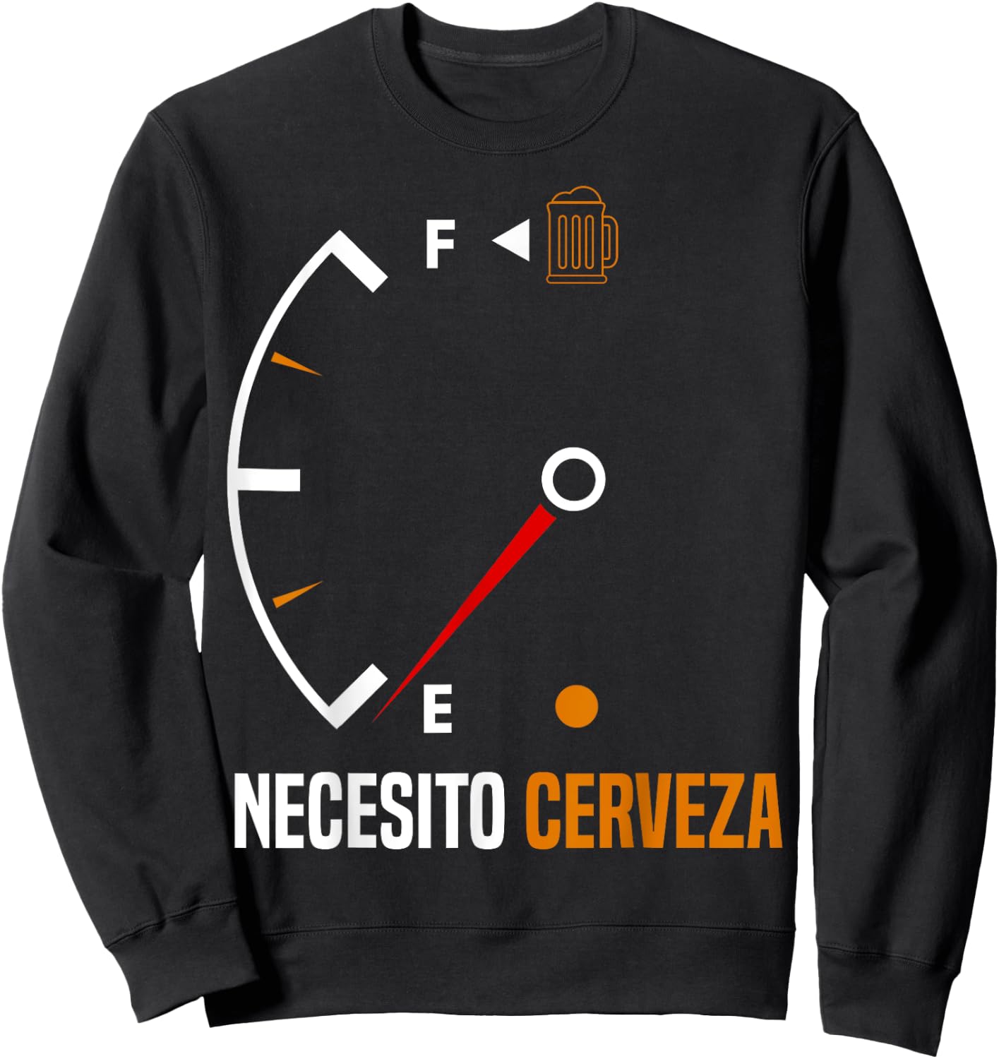Mexican beer necesito cerveza cool & funny sayings Sweatshirt - Sweatshirt | Black