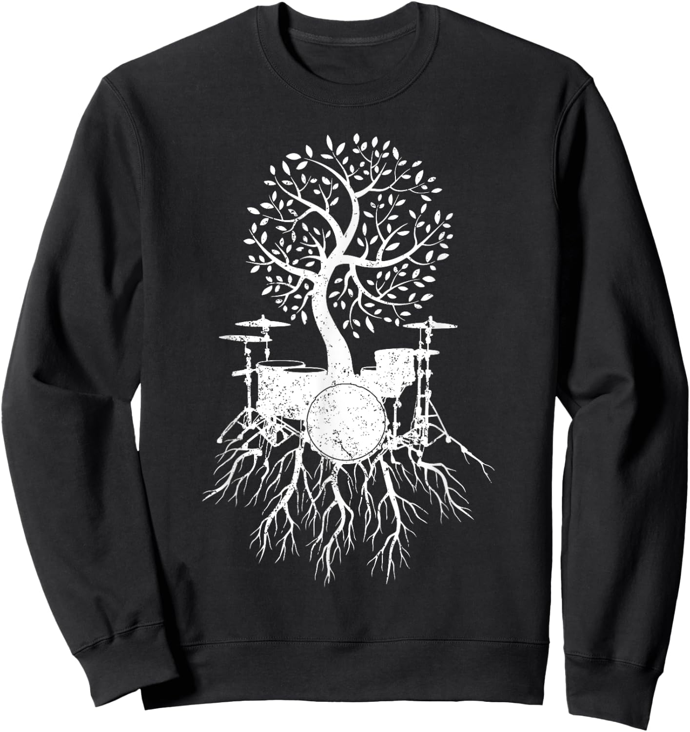 Cool Drum Gift Women Kids Drummer Musician Drumming Sweatshirt - Sweatshirt | Black