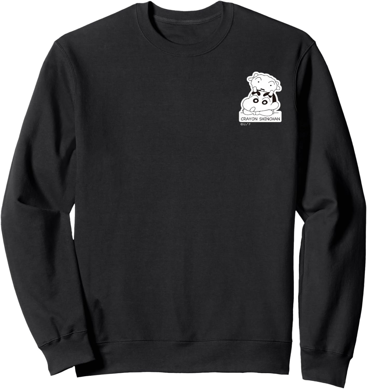 【Manga】Crayon Shin-chan Shin-chan and Shiro Sweatshirt - Sweatshirt | Black