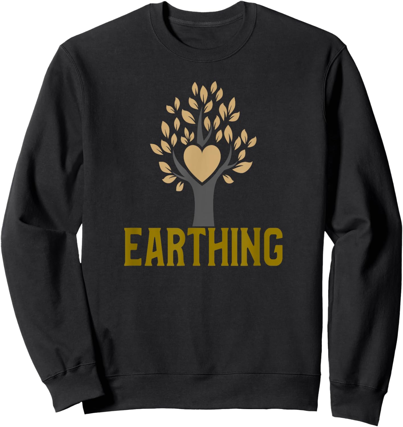 Earthing Heart Tree Sweatshirt - Sweatshirt | Black