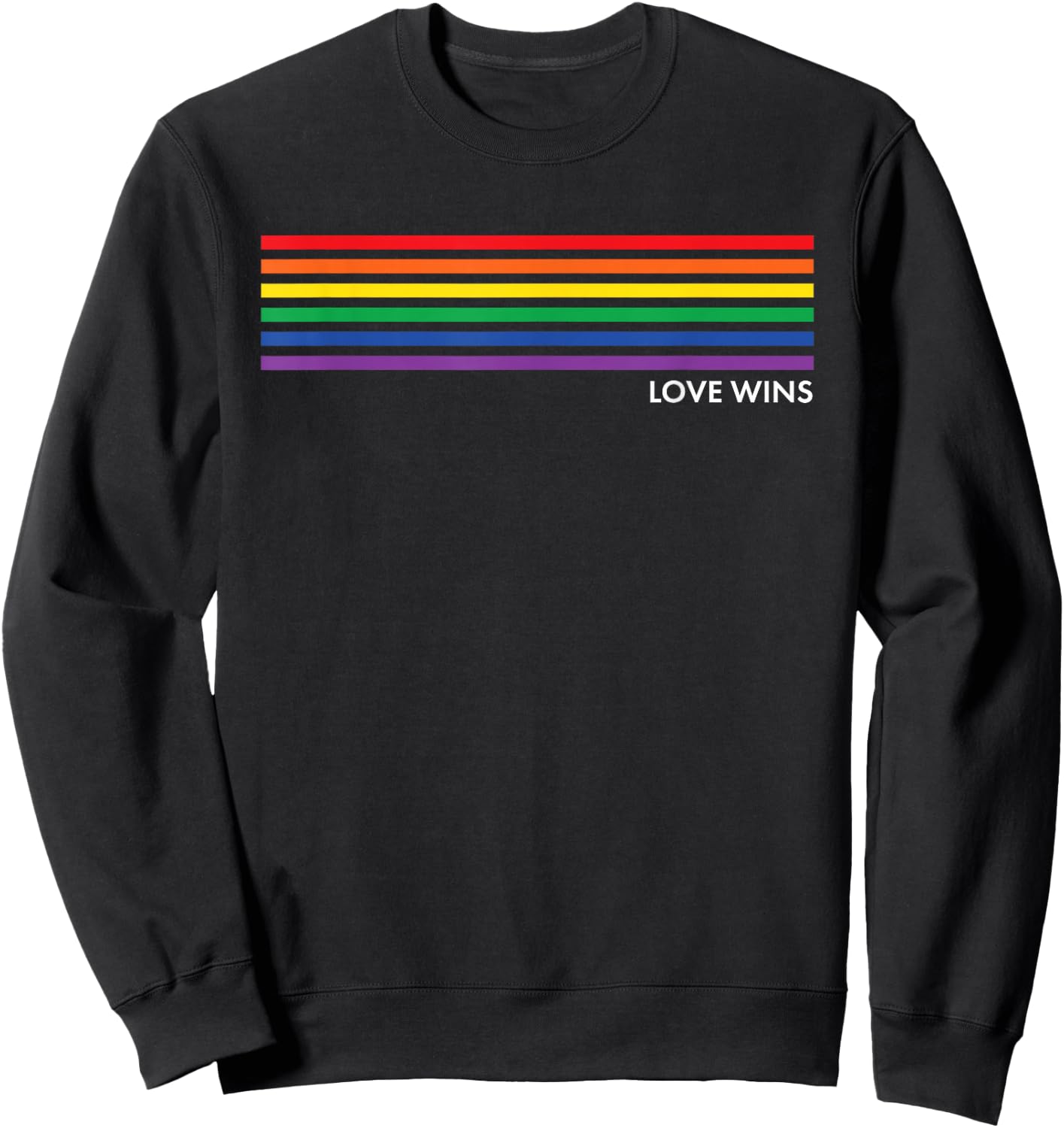 Gay Pride Rainbow Equality Gift Small Sweatshirt - Sweatshirt | Black