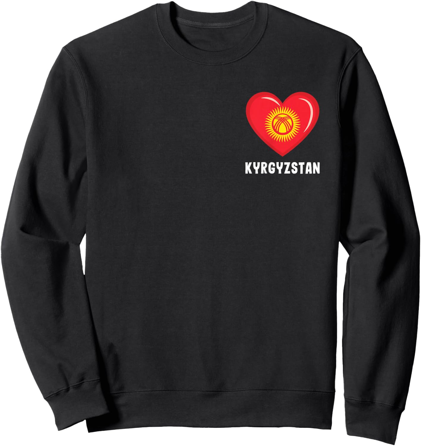 Kyrgyzstan Flag Shirt | Kyrgyzstani Sweatshirt - Sweatshirt | Black