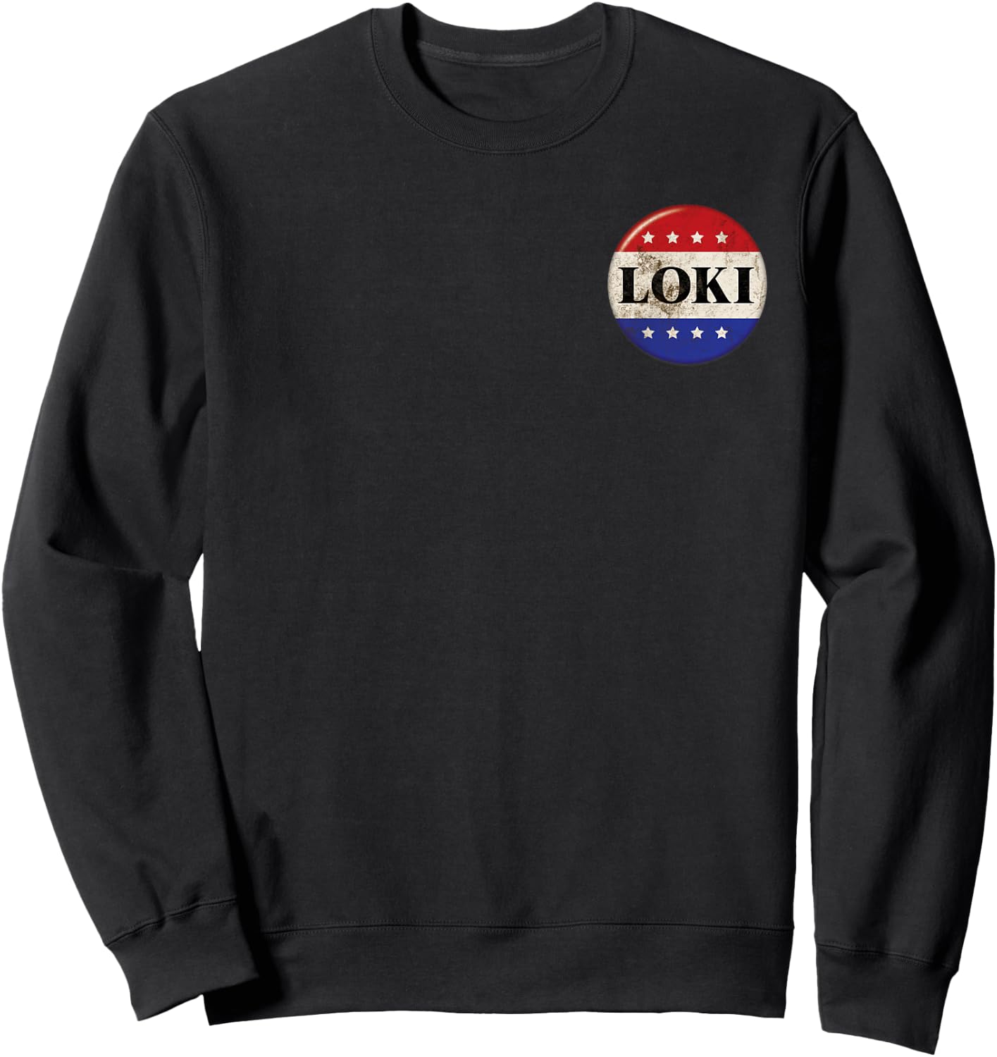 Marvel Loki President Loki Small Button Sweatshirt - Sweatshirt | Black