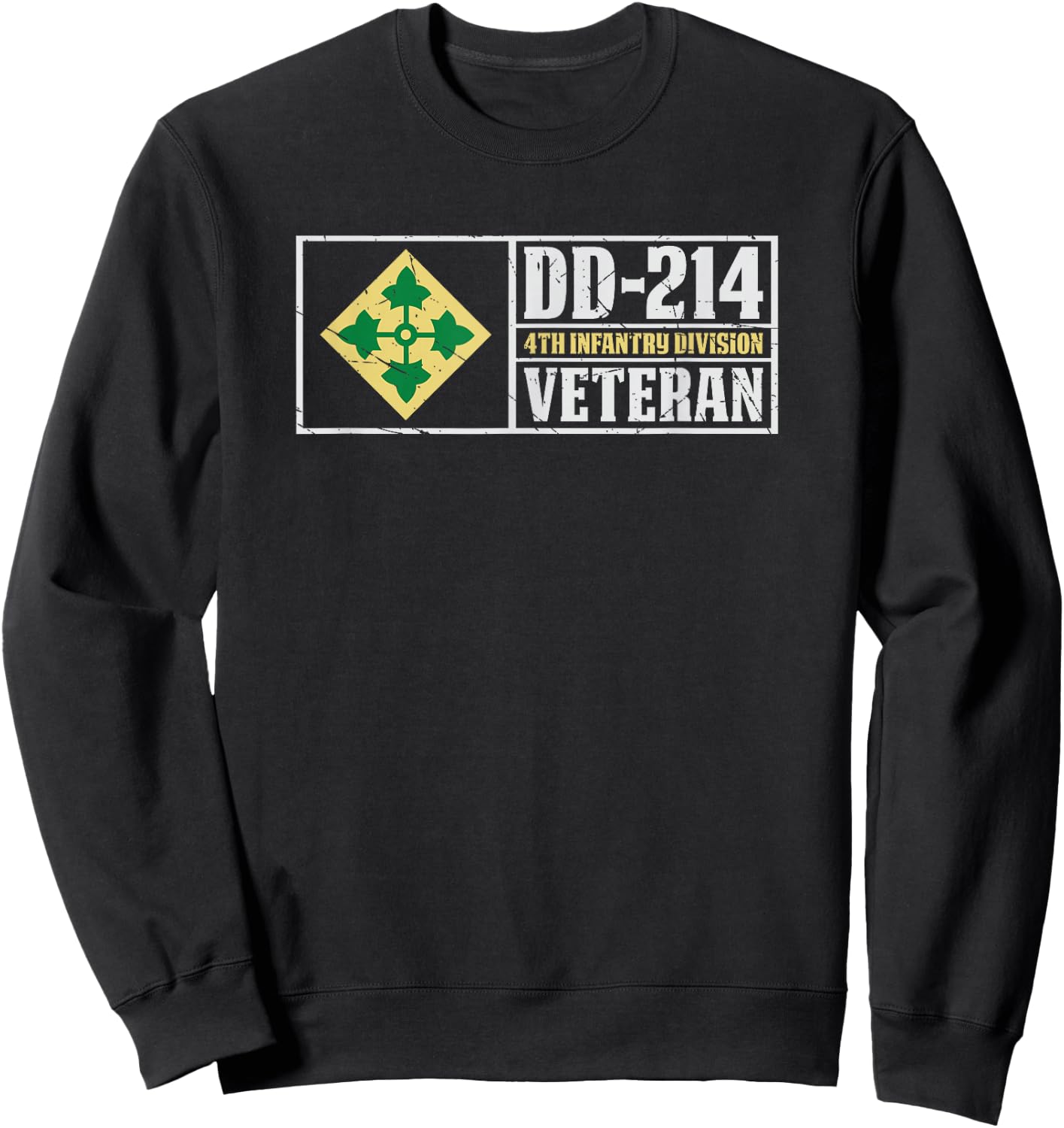 4th Infantry Division Shirt Fourth ID Sweatshirt - Sweatshirt | Black