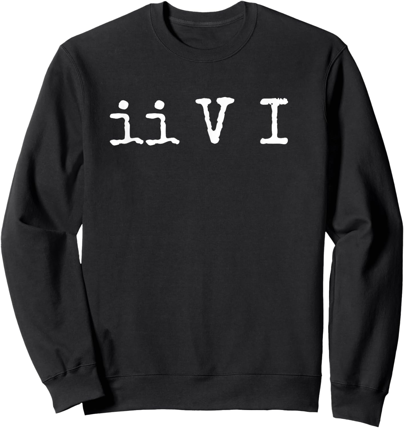 Two Five One II V I Jazz Chord Progress Music Sweatshirt - Sweatshirt | Black