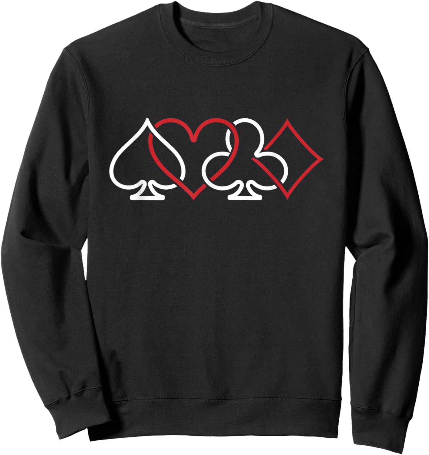 Poker Cards Gambler Texas Holdem - Gambling Poker Sweatshirt - Sweatshirt | Black