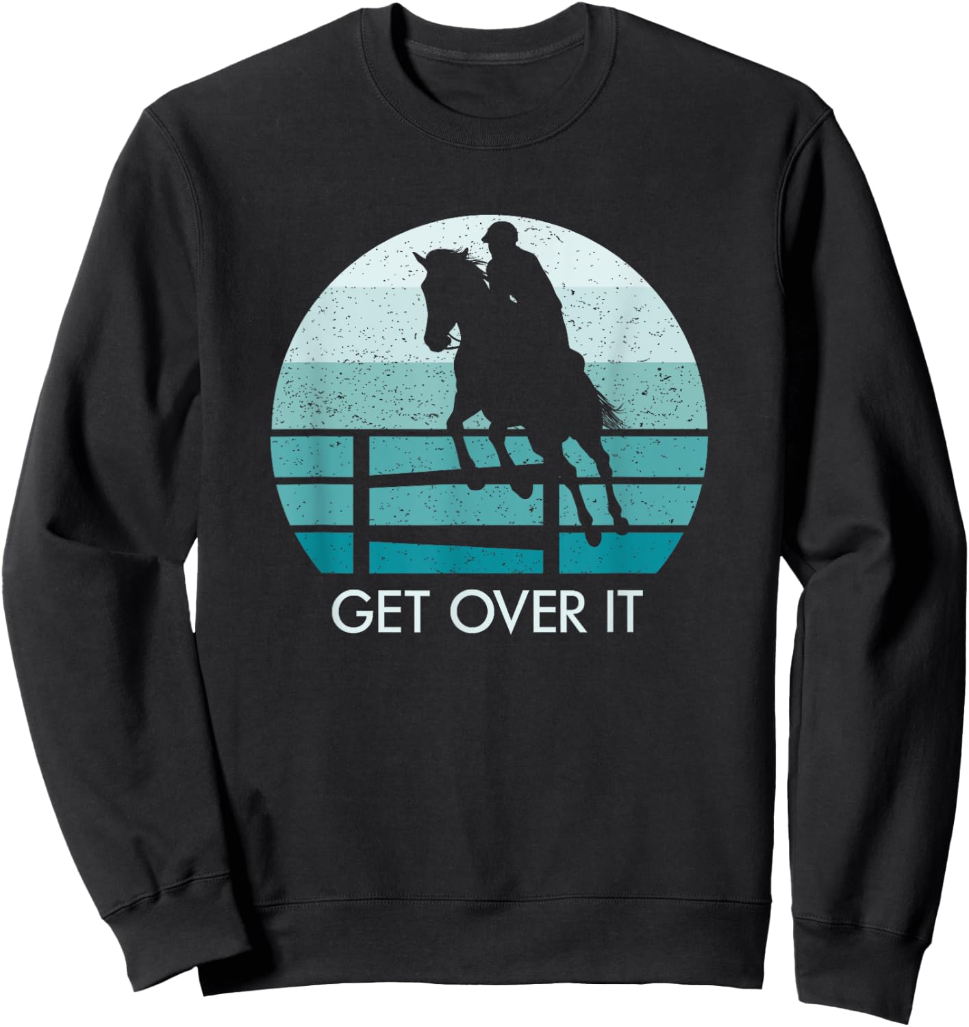 Equestrian Horse Show Jumping Sweatshirt - Sweatshirt | Black