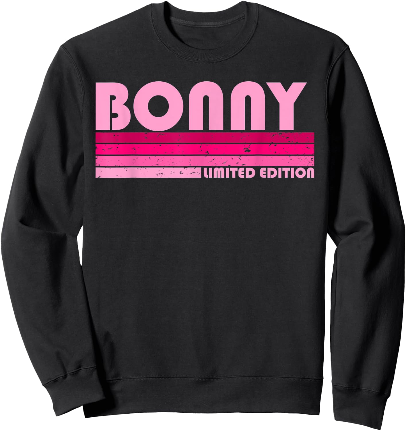 BONNY Name Personalized Retro Vintage 80s 90s Birthday Sweatshirt - Sweatshirt | Black