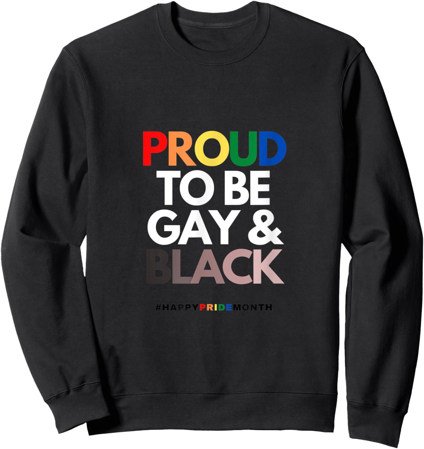 Gay and Black Sweatshirt - Sweatshirt | Black
