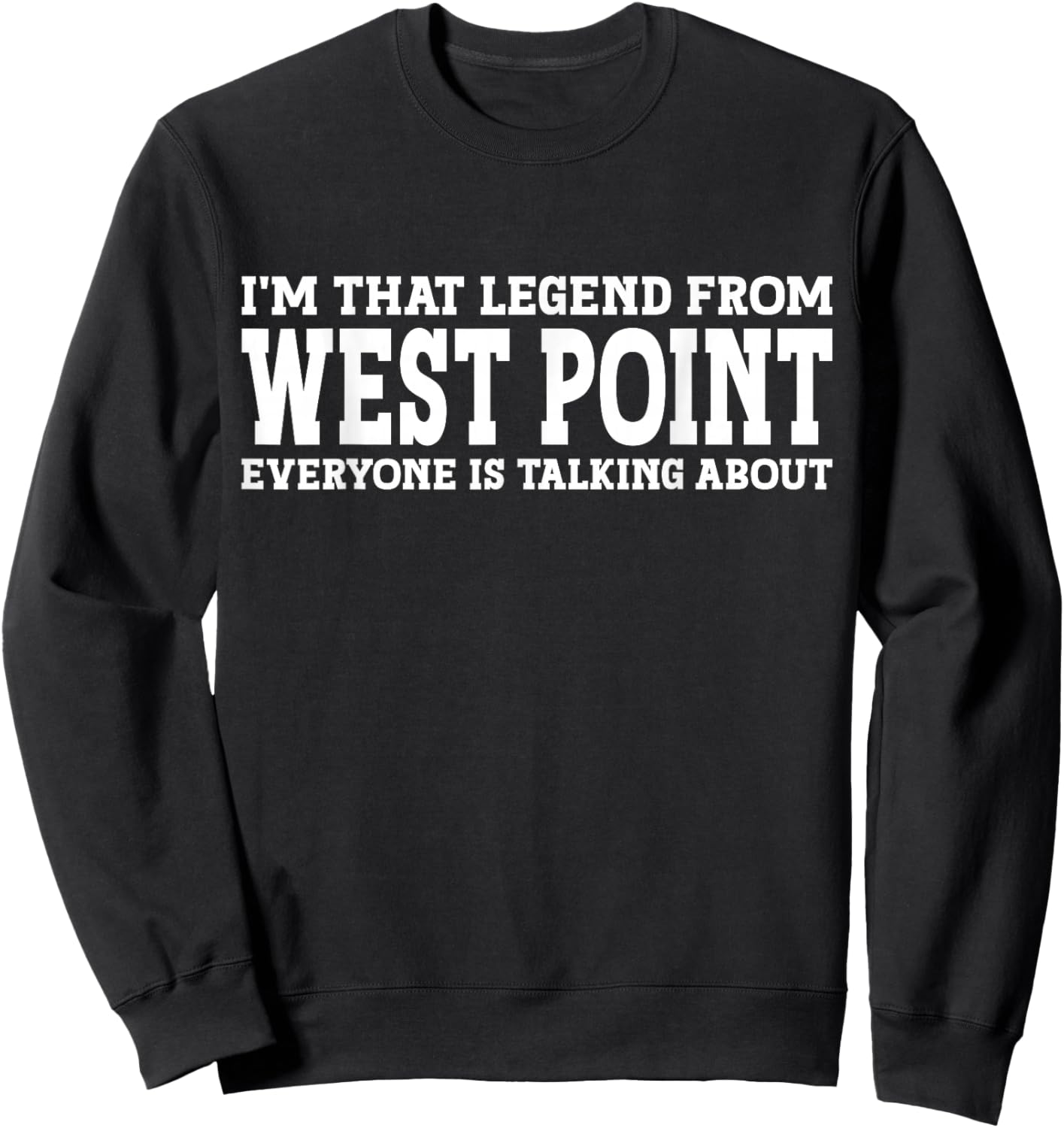 West Point Hometown UT Utah Home Roots Funny City West Point Sweatshirt - Sweatshirt | Black