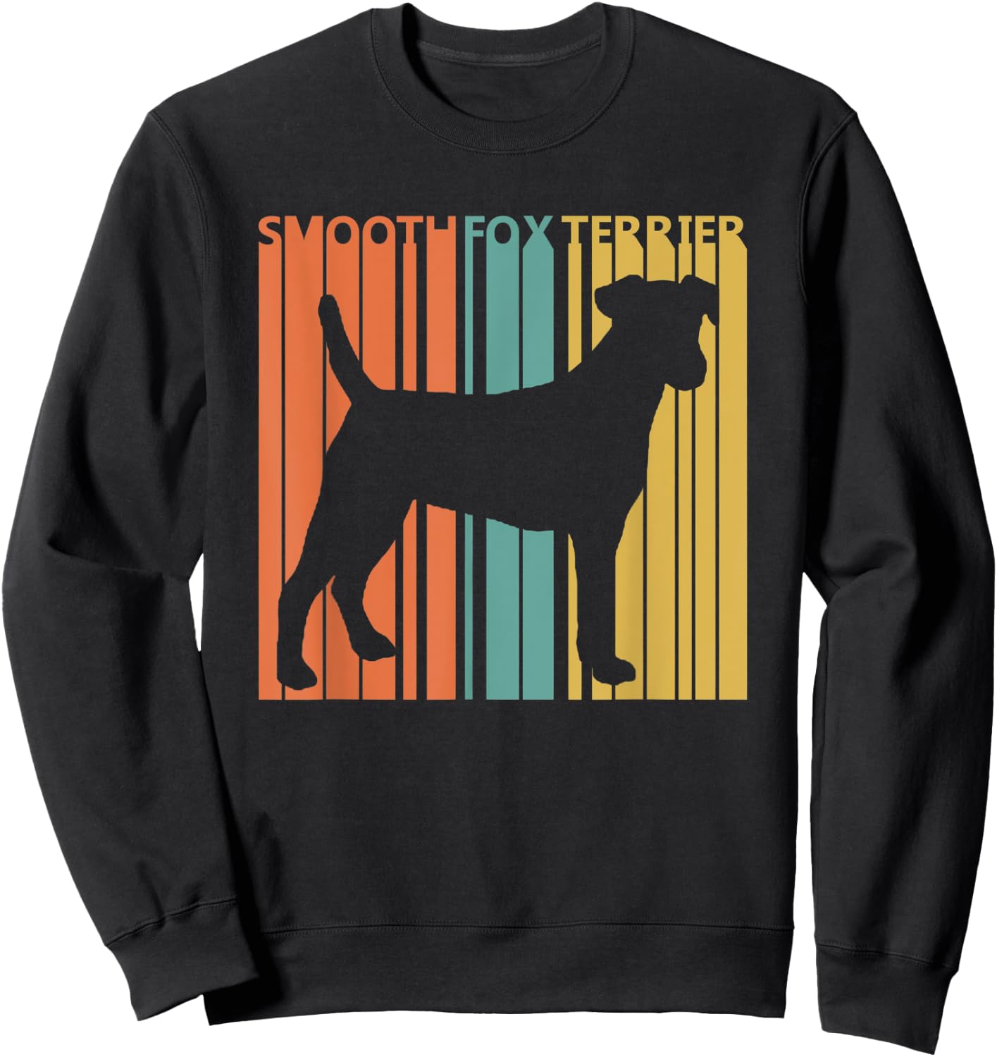 Vintage Smooth Fox Terrier dog Women Kids Sweatshirt - Sweatshirt | Black