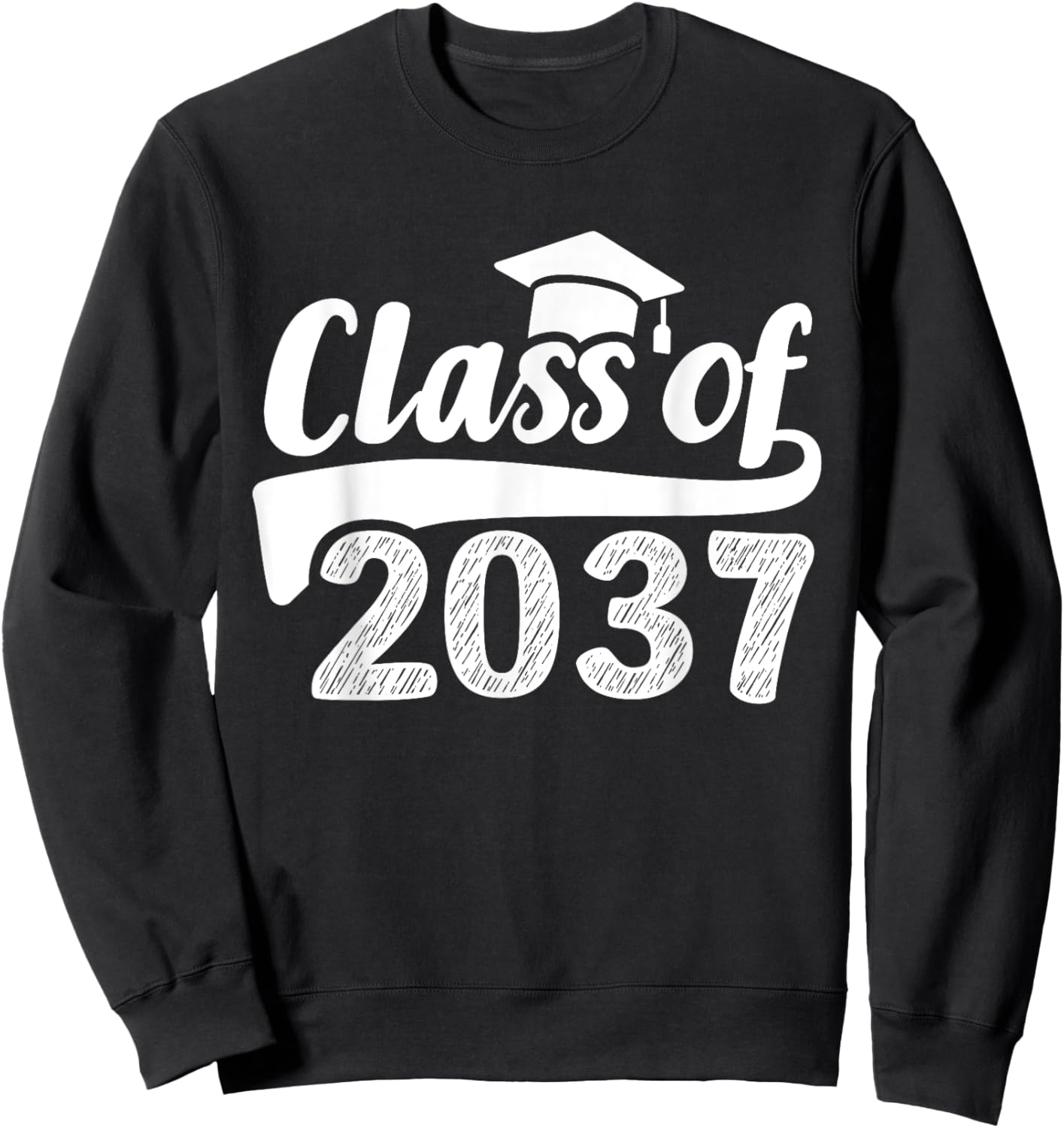 Grow with me class of 2037 graduation preschool Sweatshirt - Sweatshirt | Black