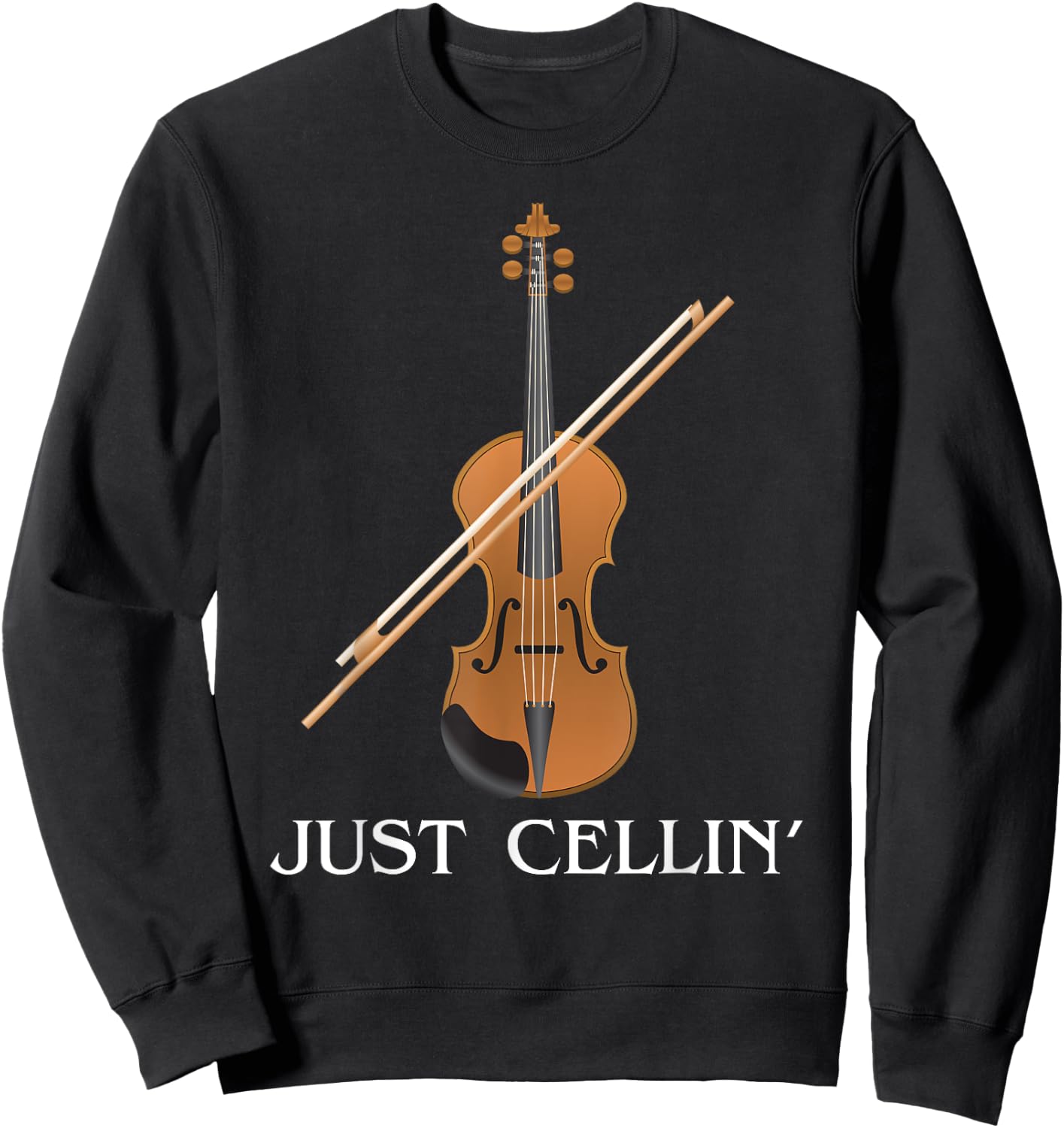 Just Cellin Cello Sweatshirt - Sweatshirt | Black