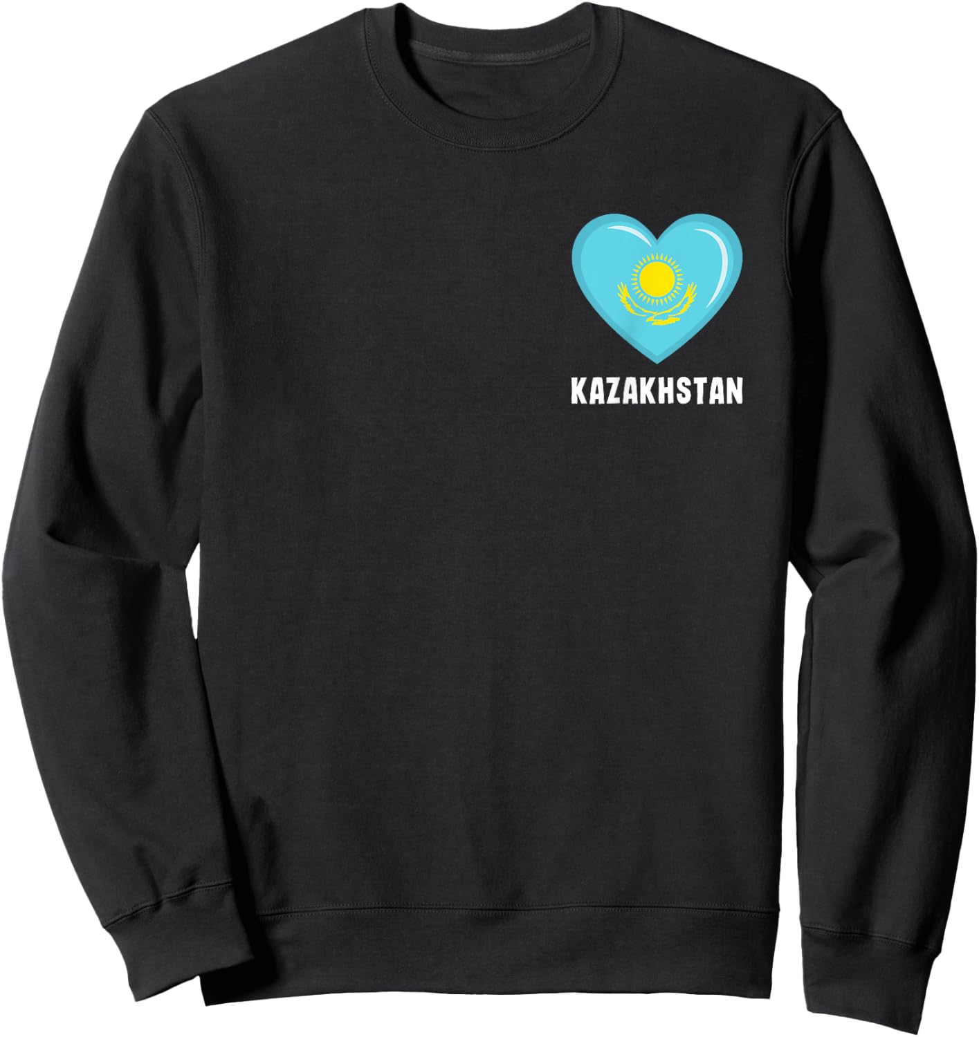 Kazakhstan Flag Shirt | Kazakhstani Sweatshirt - Sweatshirt | Black