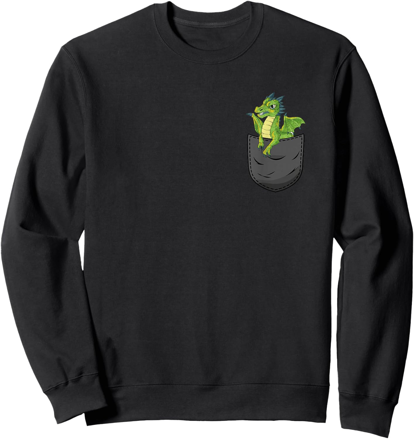 Dragon Pocket Sweatshirt - Sweatshirt | Black