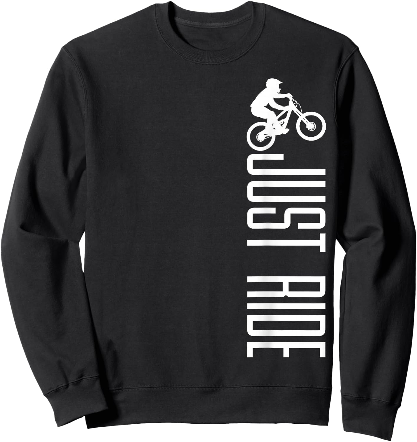 Mountain Bike Just Ride MTB Biking Mountain Biker Gift Sweatshirt - Sweatshirt | Black