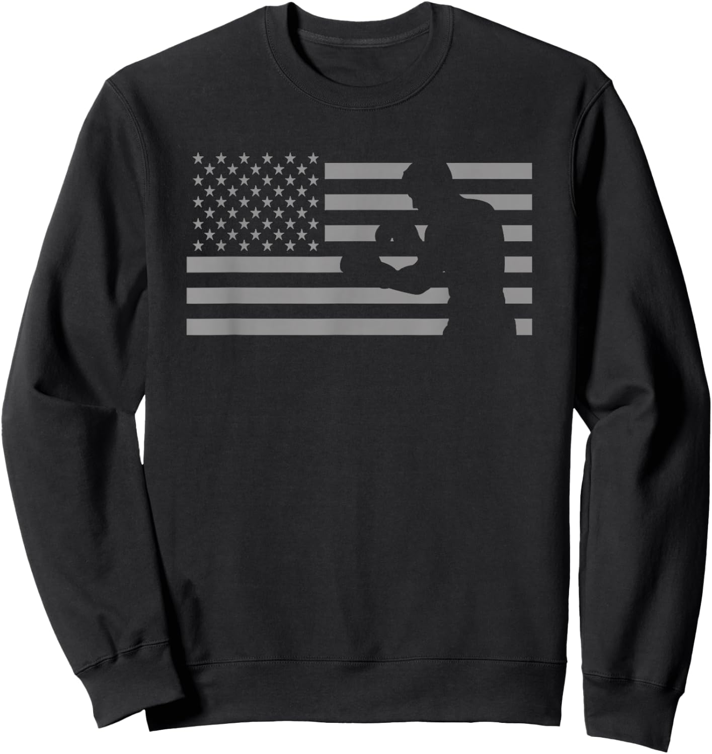American Flag Boxer T Shirts - Boxing Sweatshirt - Sweatshirt | Black