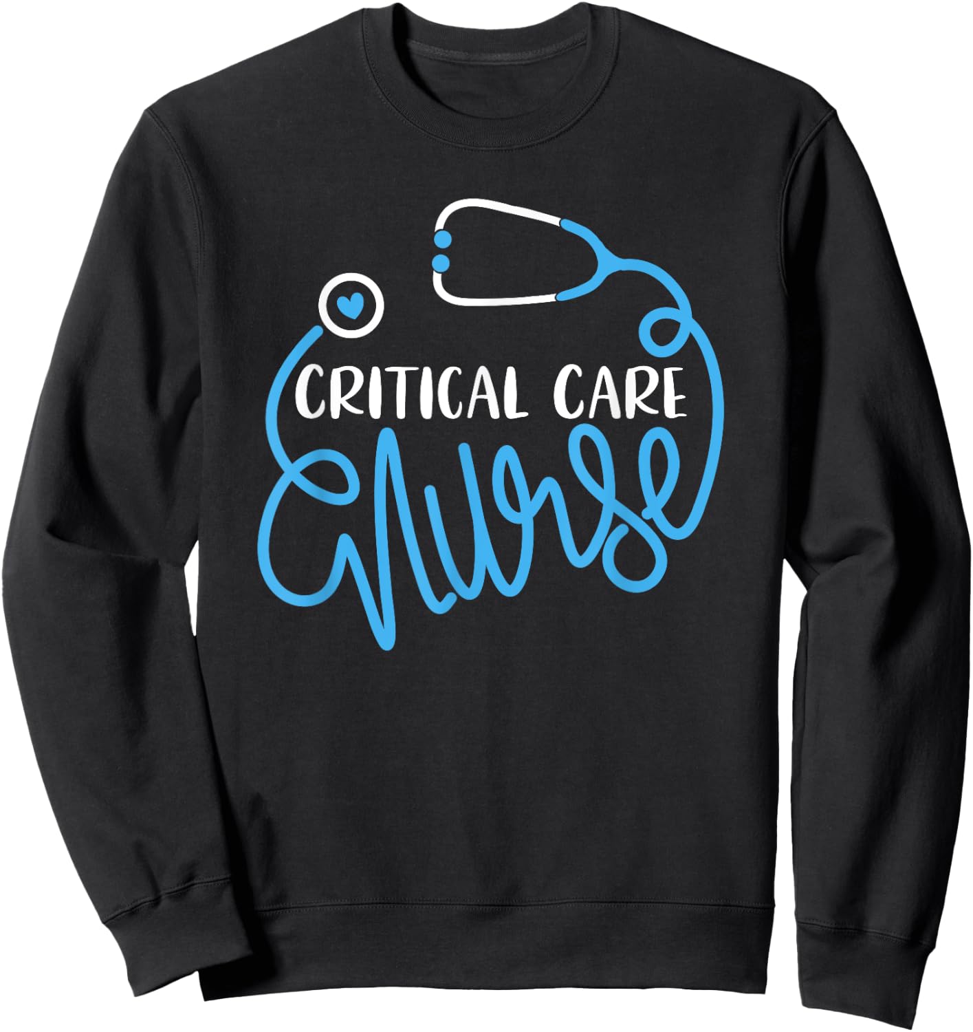 Intensive Care Medical Department - JoinHealthcare Critical Care Nursing Department ICU RN Critical Care Nurse Sweatshirt - Sweatshirt | Black