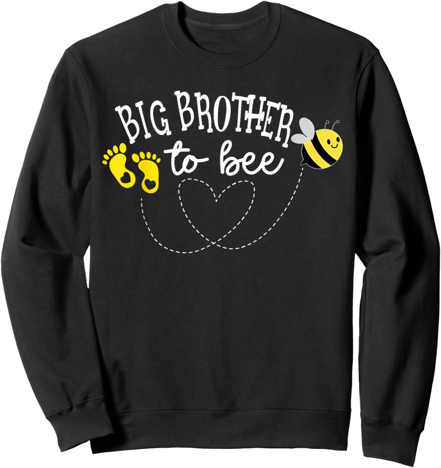 Big Brother to Bee Pregnancy Announcement Baby Shower Sweatshirt - Sweatshirt | Black