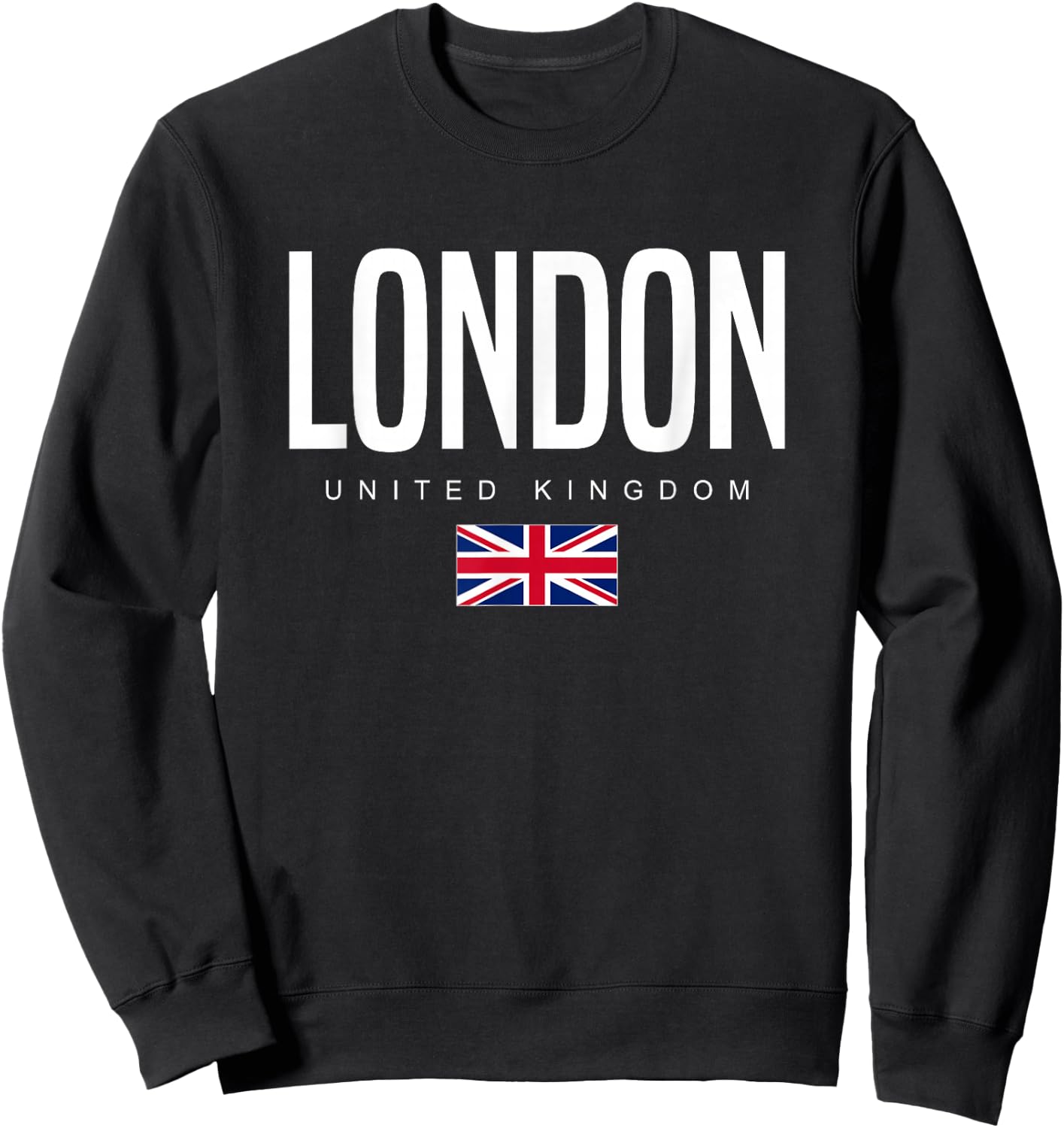 London England United Kingdom Sweatshirt - Sweatshirt | Black