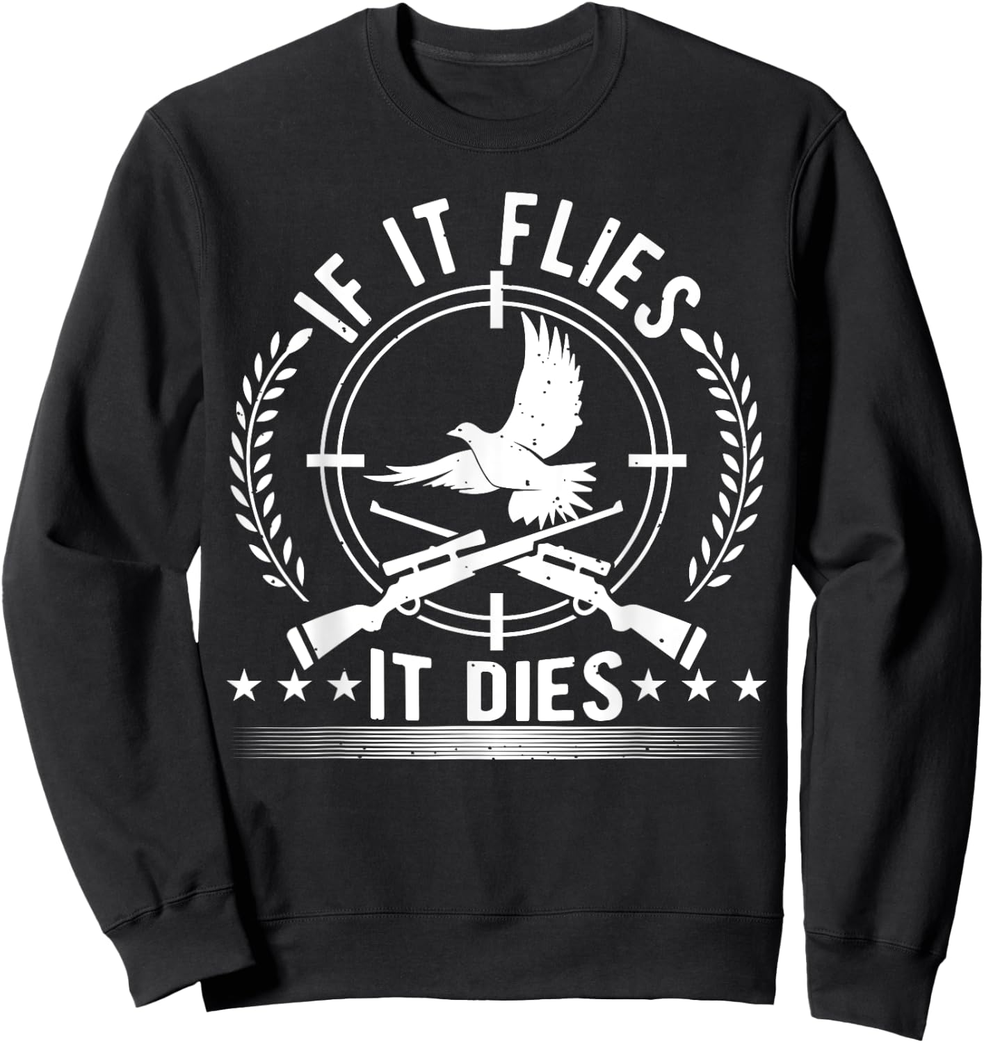Dove Hunting, Bird Hunting For A Patriotic Dove Hunter Sweatshirt - Sweatshirt | Black