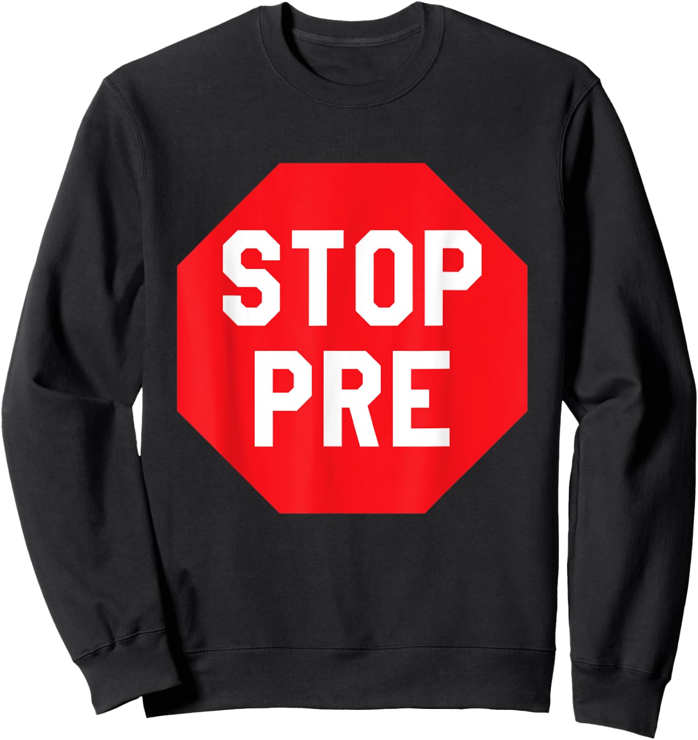Vintage Stop Pre - Marathon Running Legend Runner Sweatshirt - Sweatshirt | Black