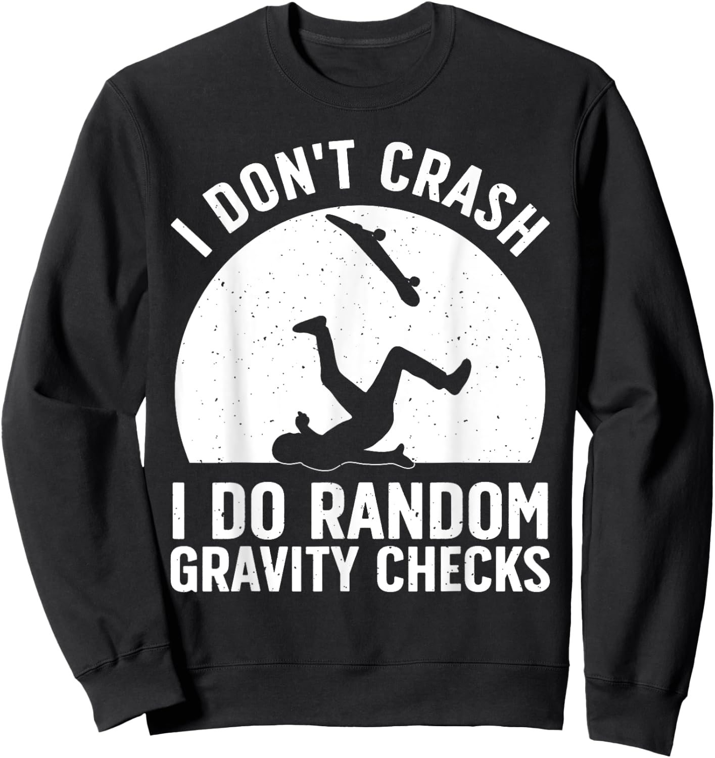 Best Skateboarding Design Women Kids Skateboarder Sweatshirt - Sweatshirt | Black