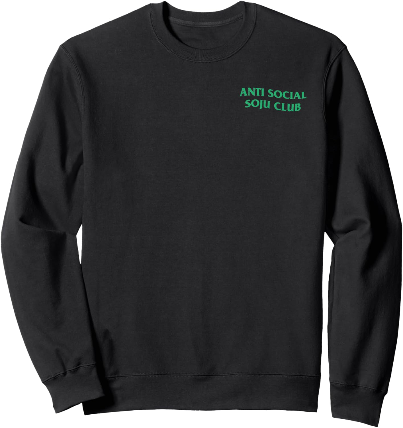 Anti Social Soju Club ABG Funny Drinking Sweatshirt - Sweatshirt | Black