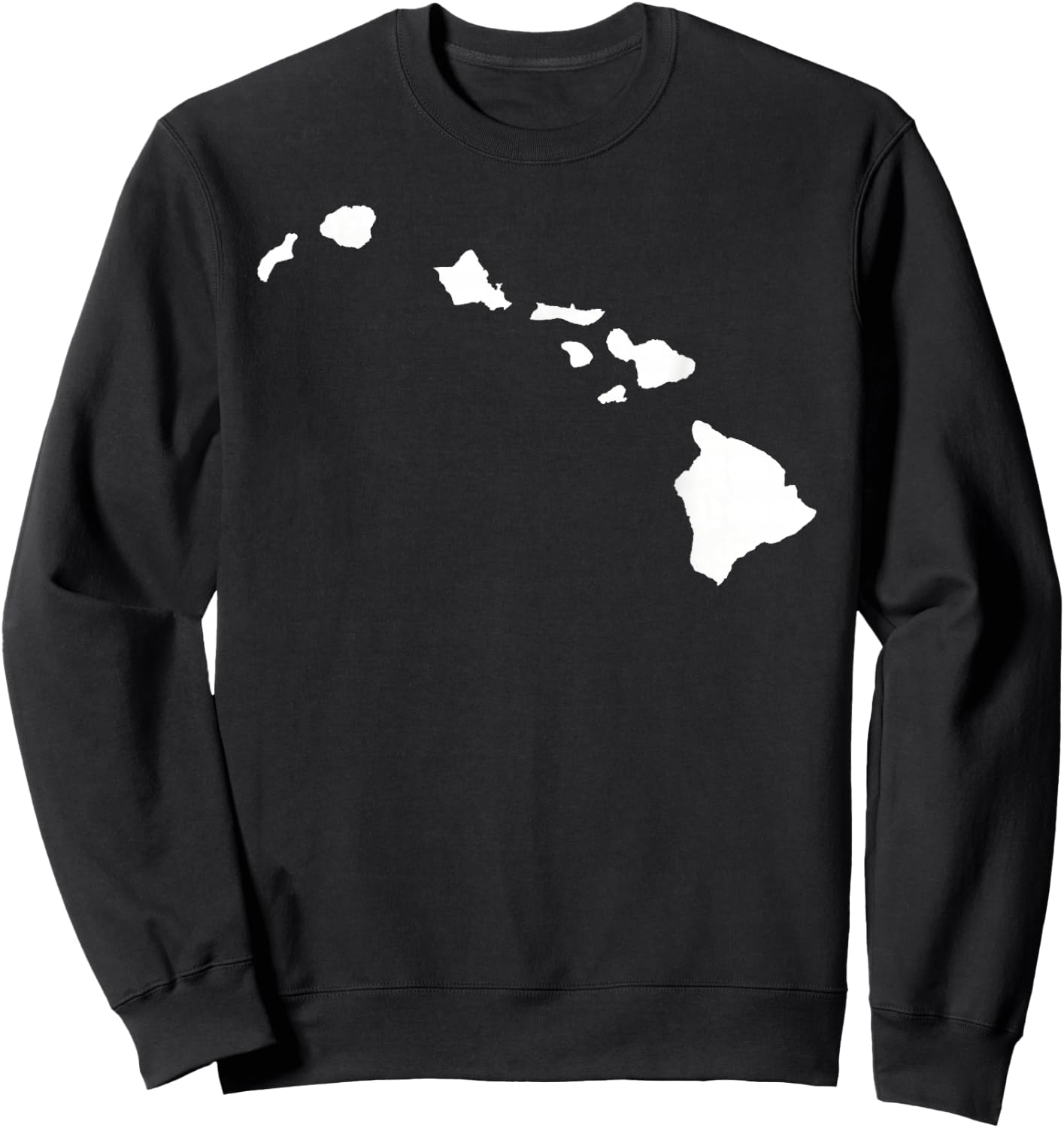 Hawaii map Sweatshirt - Sweatshirt | Black