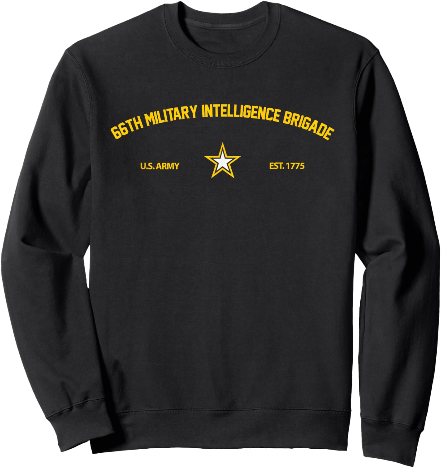 US Army 66th Military Intelligence Brigade Sweatshirt - Sweatshirt | Black