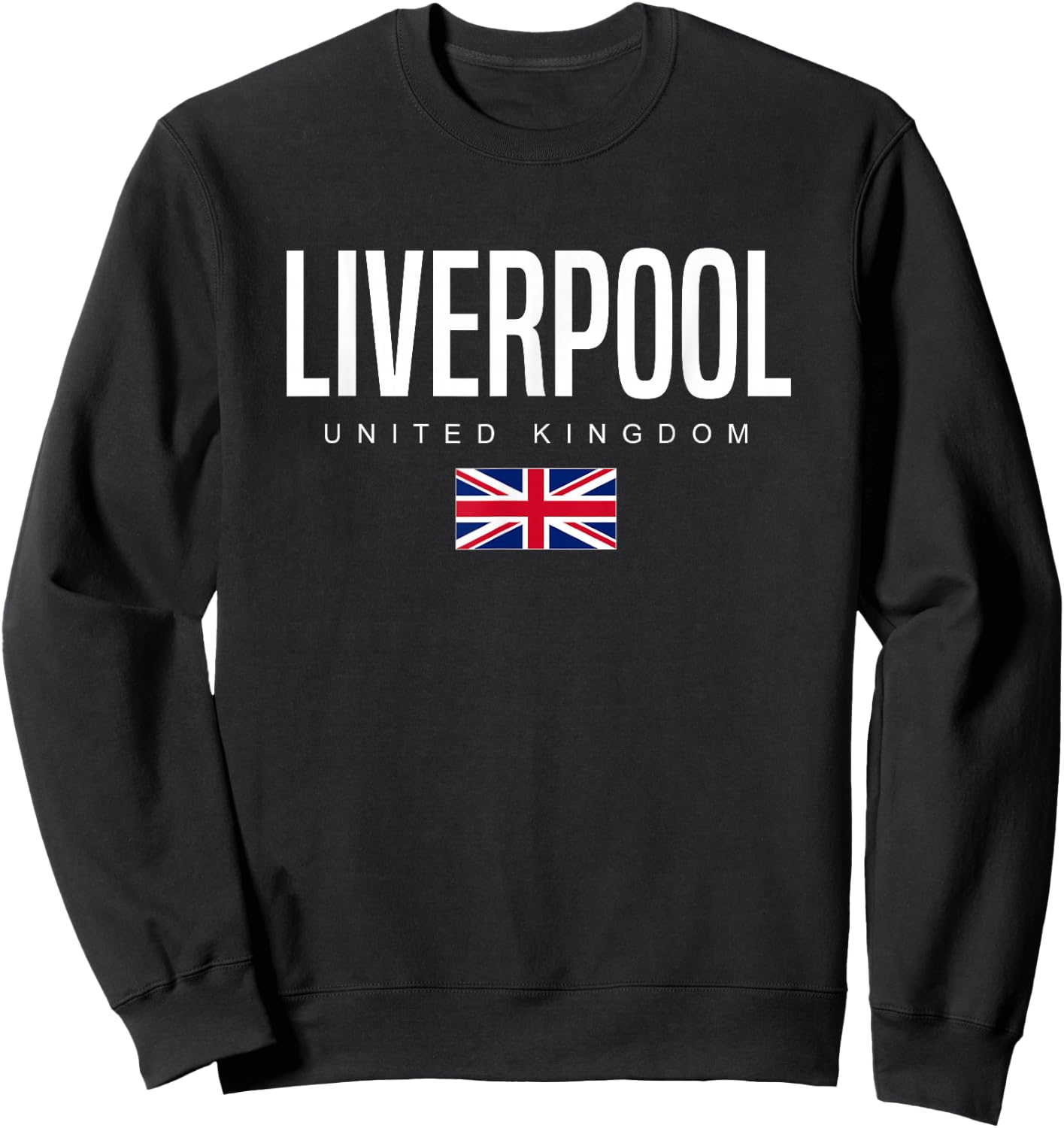 Liverpool England United Kingdom Sweatshirt - Sweatshirt | Black
