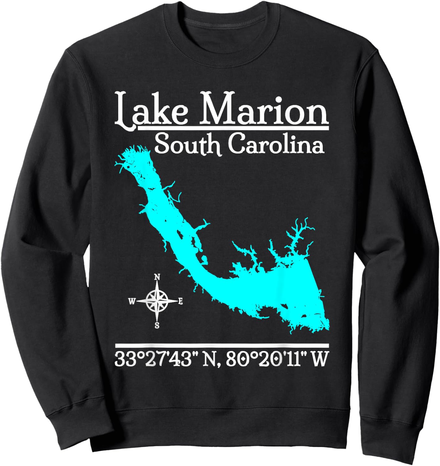 Lake Marion - South Carolina Sweatshirt - Sweatshirt | Black