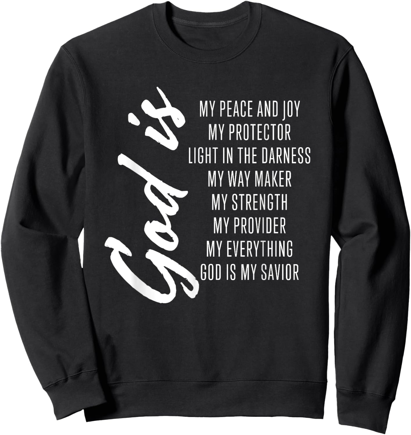 Cute Women's Christian Bible Verse Shirts Women Girls Gifts Sweatshirt - Sweatshirt | Black