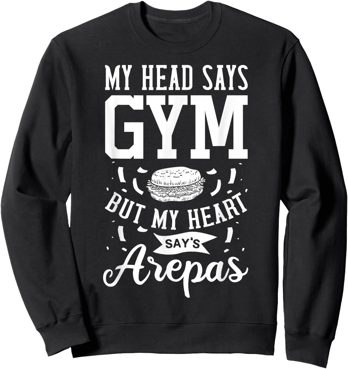 Arepa Venezuela Colombia Sweatshirt - Sweatshirt | Black
