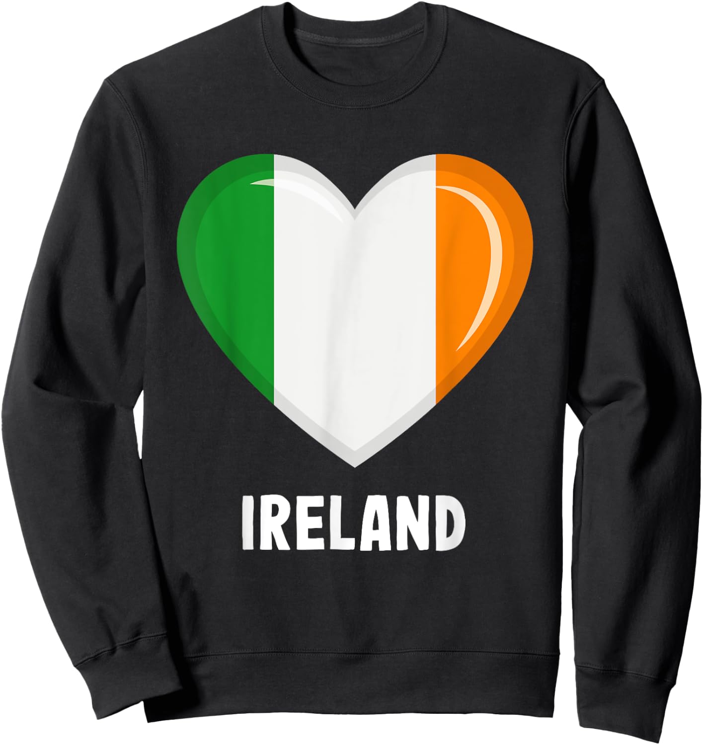 Ireland Flag Jersey | Irish Sweatshirt - Sweatshirt | Black