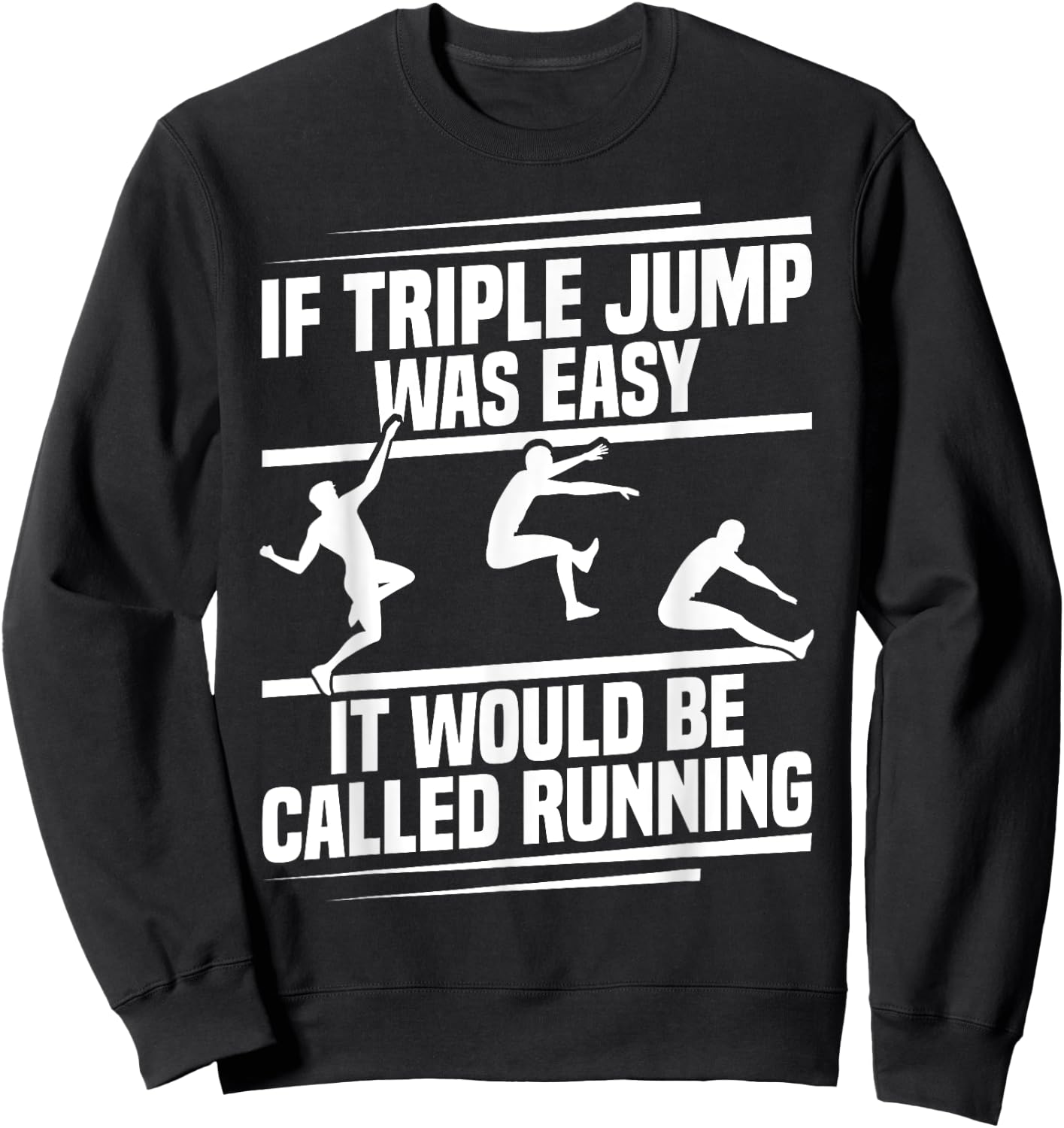 Triple Jump Cleats Track & Field Spikes Triple Jump Sweatshirt - Sweatshirt | Black