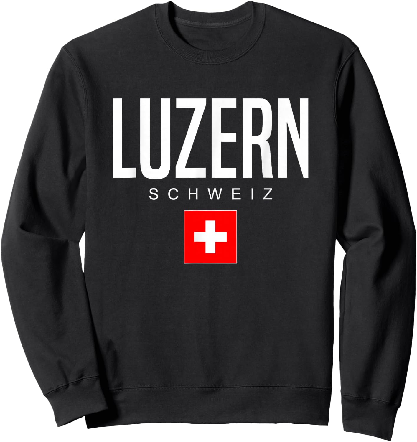 Lucerne Switzerland Sweatshirt - Sweatshirt | Black