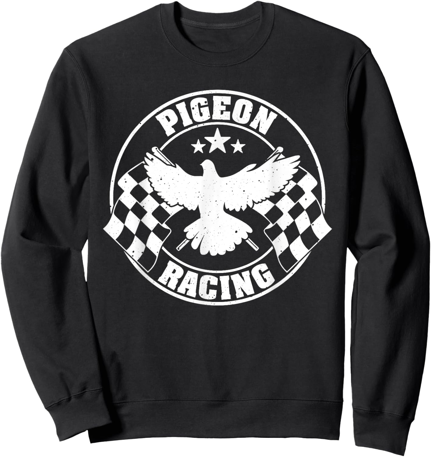Funny Pigeon Gift Bird Lovers Cool Pigeon Racing Homing Sweatshirt - Sweatshirt | Black