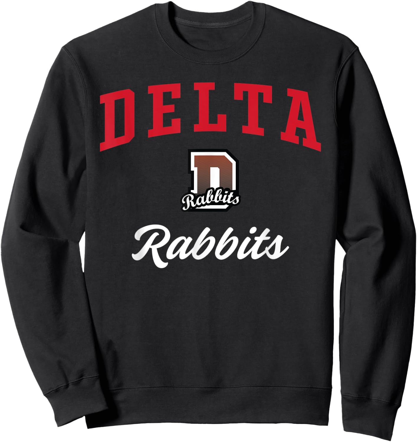 Delta High School Rabbits Sweatshirt - Sweatshirt | Black