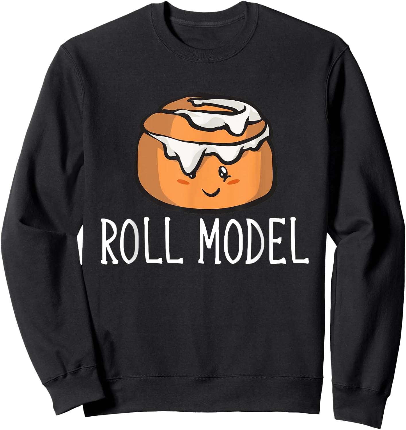 Cinnamon Roll Model Cinnamon Roll Sweatshirt - Sweatshirt | Black
