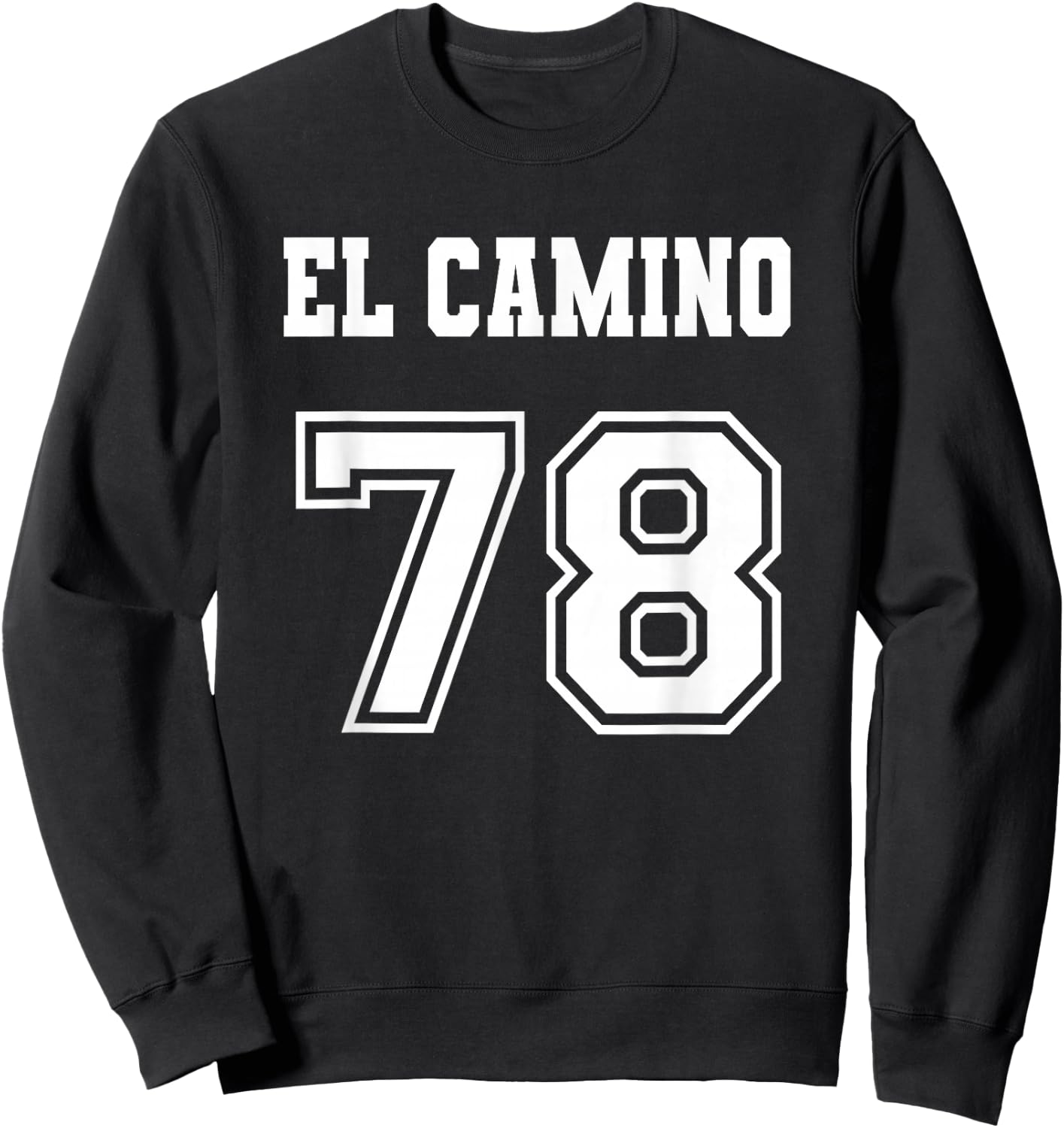 Jersey Style El Camino 78 1978 Sweatshirt - Sweatshirt | Black