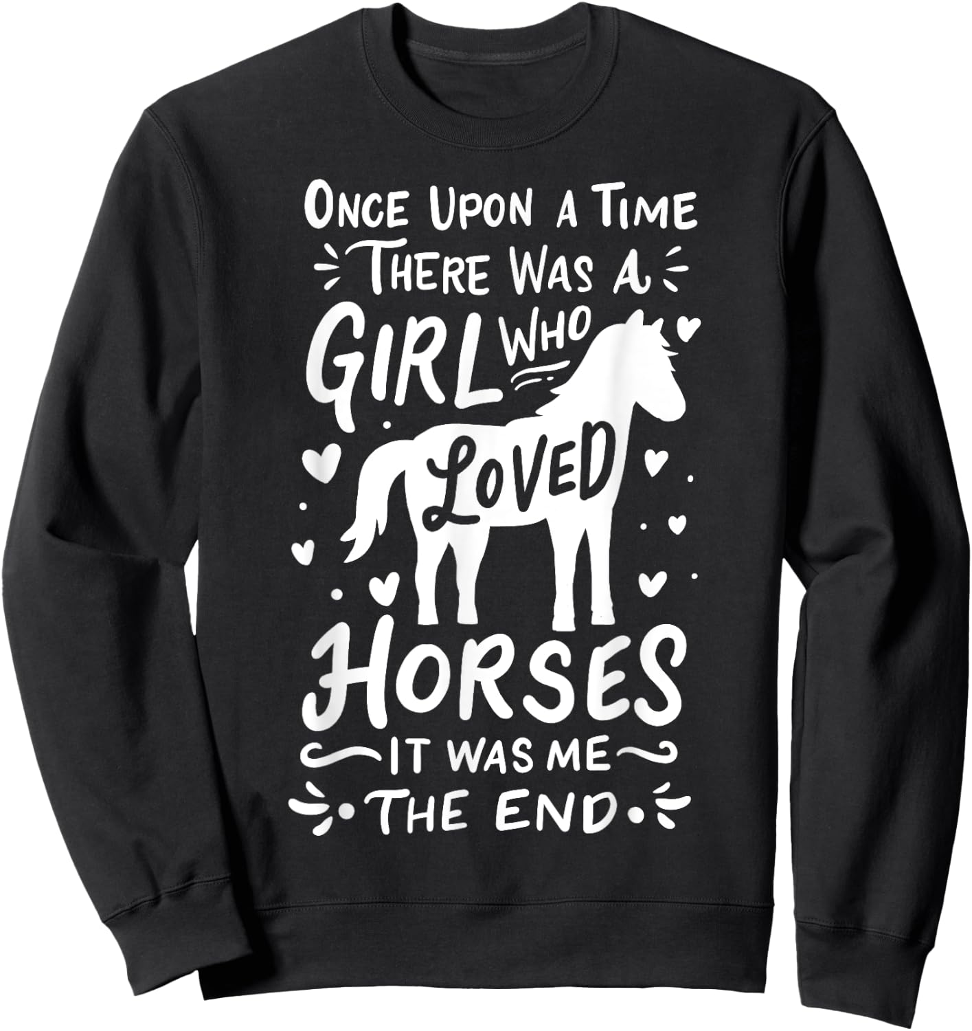 Horse Girl Horses Show Jumping Western Riding Barrel Racing Sweatshirt - Sweatshirt | Black