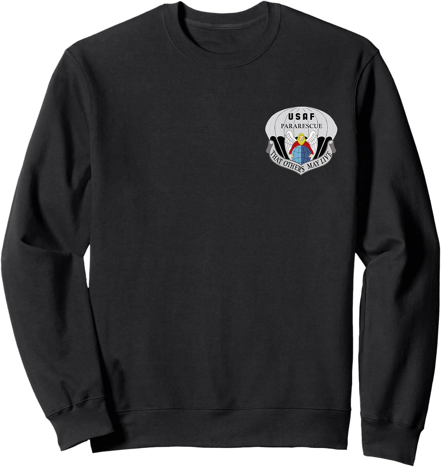 Us Air Force Usaf Pararescue Pj Rescue Medic Recovery Sweatshirt - Sweatshirt | Black