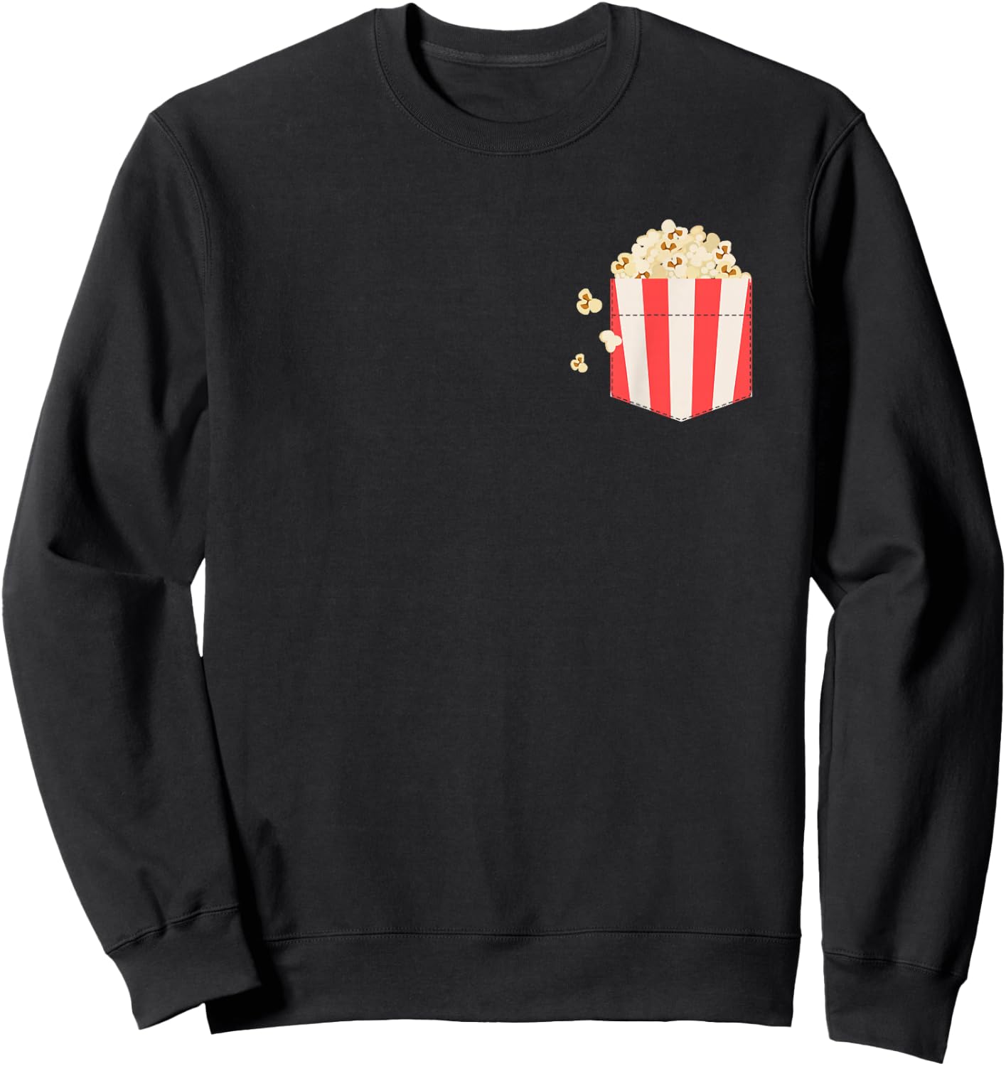 Pocket Popcorn Sweatshirt - Sweatshirt | Black