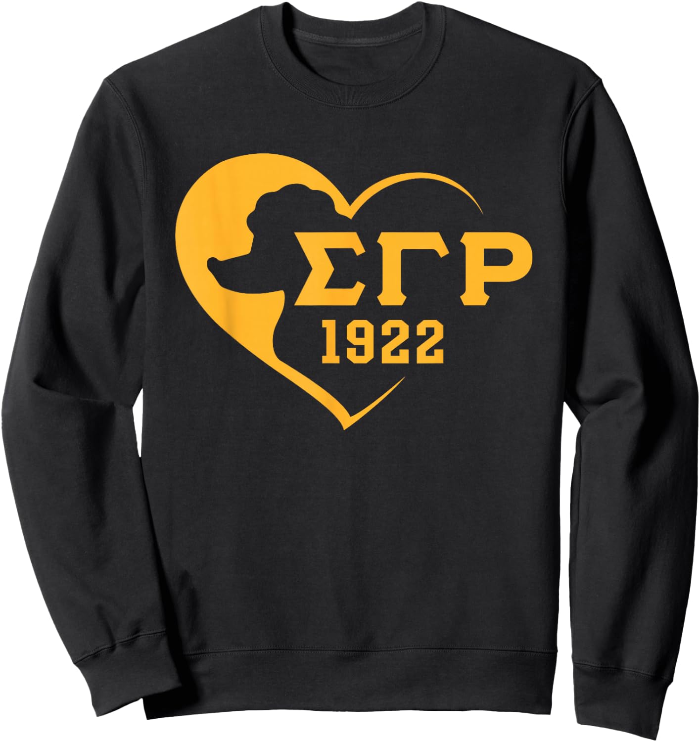 Sigma Gamma Rho Paraphernalia, Sigma Pretty Poodles Sorority Sweatshirt - Sweatshirt | Black